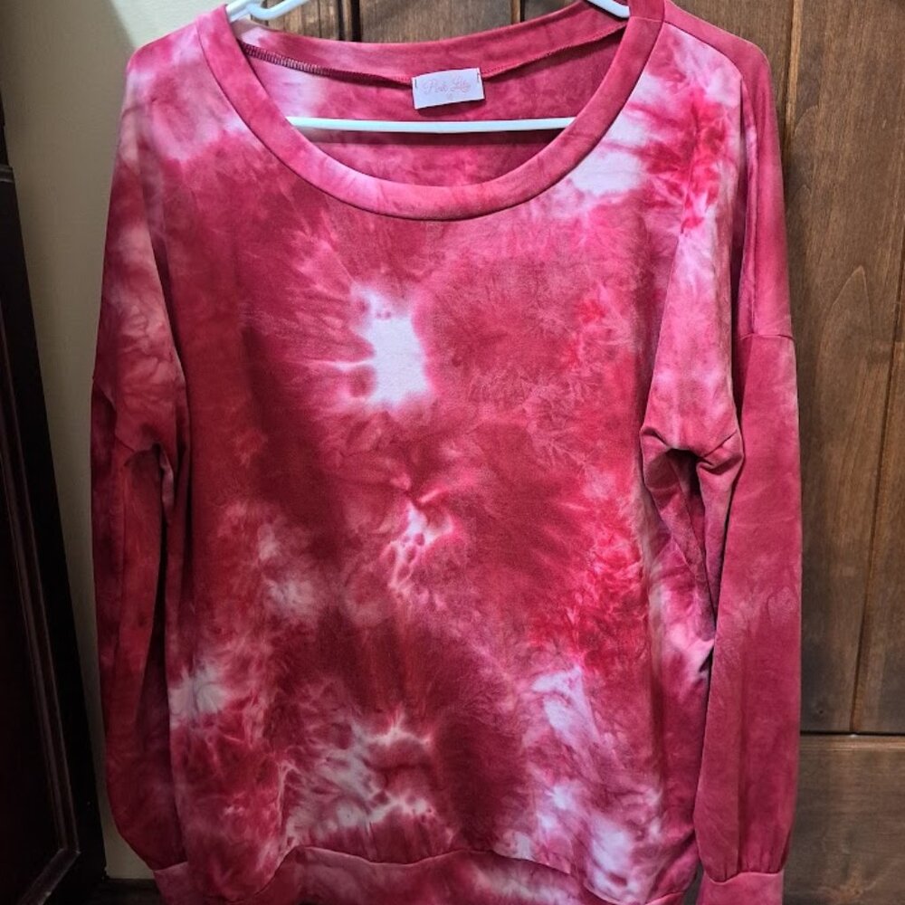 Maroon and White Long Sleeve
